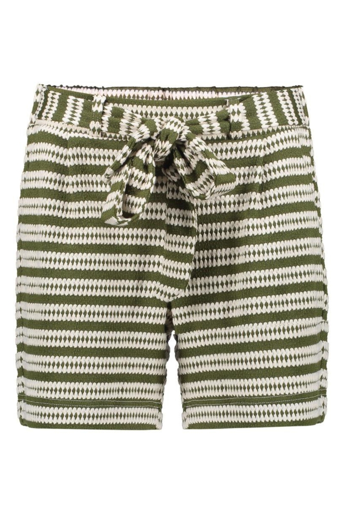 GESTRUCTUREERDE KORTE BROEK 51400 20 Sand/Khaki